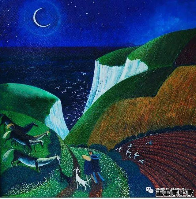 插画丨色彩缤纷明快，富有层次感的童趣画面，将自然美景与人物动物生动搭配-34.jpg