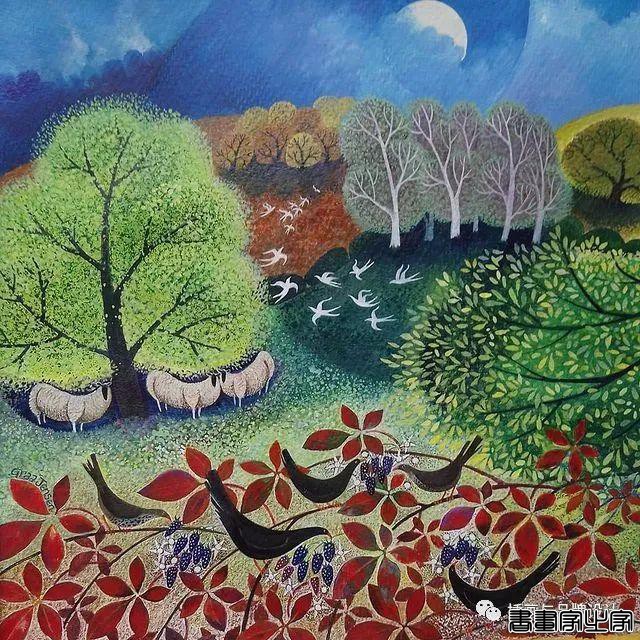 插画丨色彩缤纷明快，富有层次感的童趣画面，将自然美景与人物动物生动搭配-35.jpg