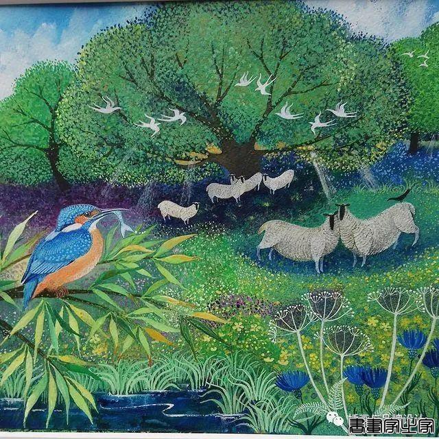 插画丨色彩缤纷明快，富有层次感的童趣画面，将自然美景与人物动物生动搭配-48.jpg