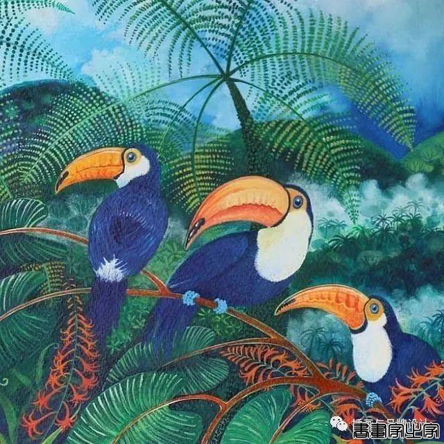 插画丨色彩缤纷明快，富有层次感的童趣画面，将自然美景与人物动物生动搭配-47.jpg