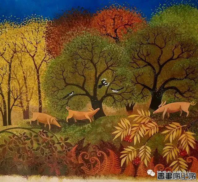 插画丨色彩缤纷明快，富有层次感的童趣画面，将自然美景与人物动物生动搭配-49.jpg