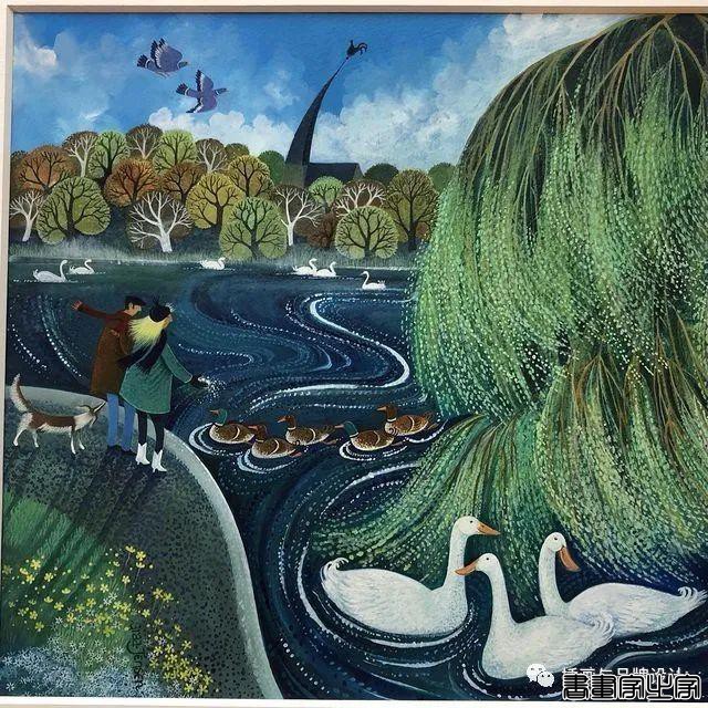 插画丨色彩缤纷明快，富有层次感的童趣画面，将自然美景与人物动物生动搭配-52.jpg