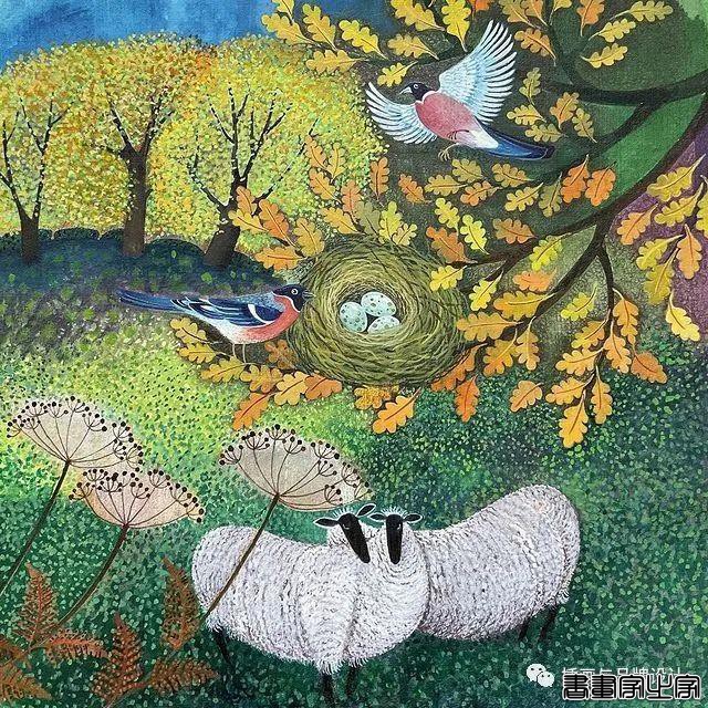 插画丨色彩缤纷明快，富有层次感的童趣画面，将自然美景与人物动物生动搭配-58.jpg
