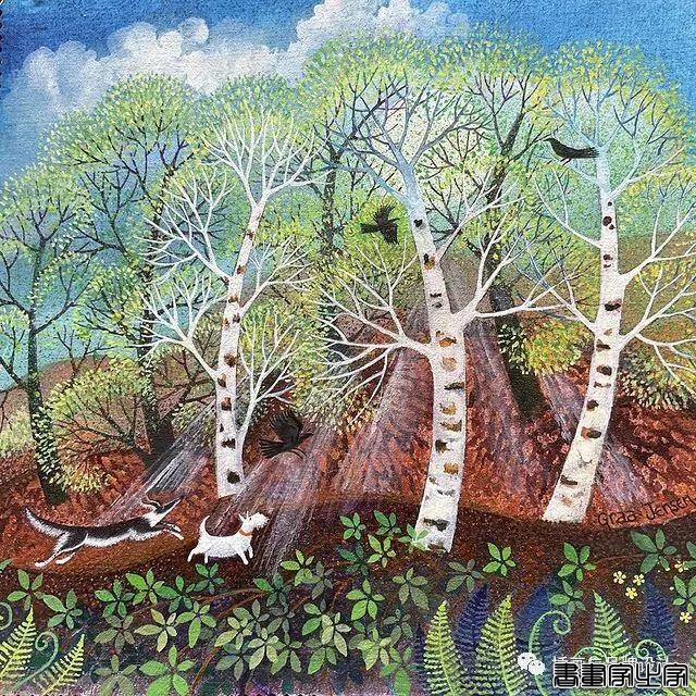 插画丨色彩缤纷明快，富有层次感的童趣画面，将自然美景与人物动物生动搭配-62.jpg