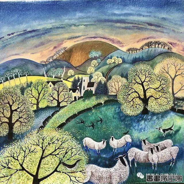 插画丨色彩缤纷明快，富有层次感的童趣画面，将自然美景与人物动物生动搭配-66.jpg