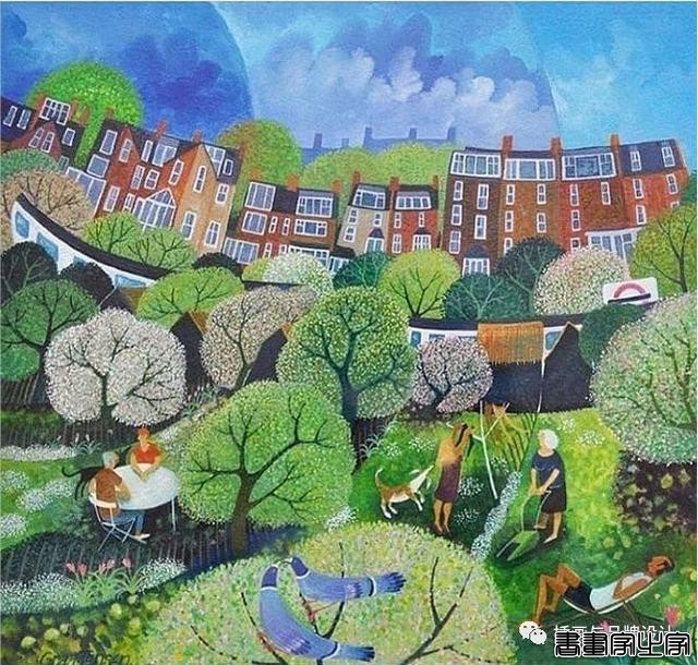 插画丨色彩缤纷明快，富有层次感的童趣画面，将自然美景与人物动物生动搭配-73.jpg