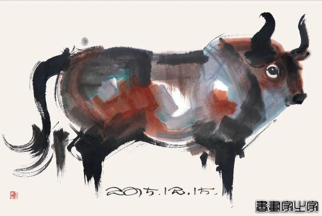 插画丨牛年来了，看韩美林画笔下的牛-12.jpg