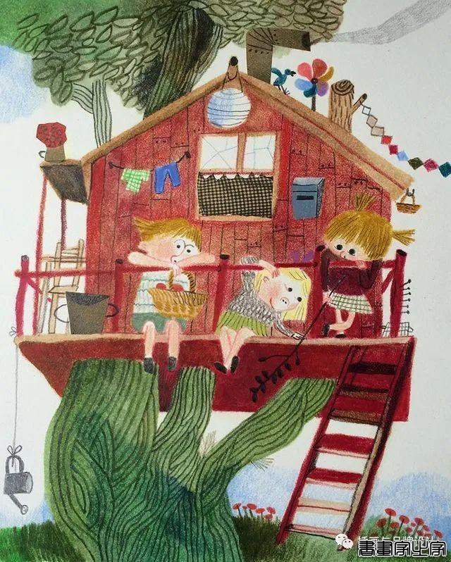 手绘丨轻松趣味的画风，稚拙而流畅的笔触，描绘出了童年时光的自由感-5.jpg