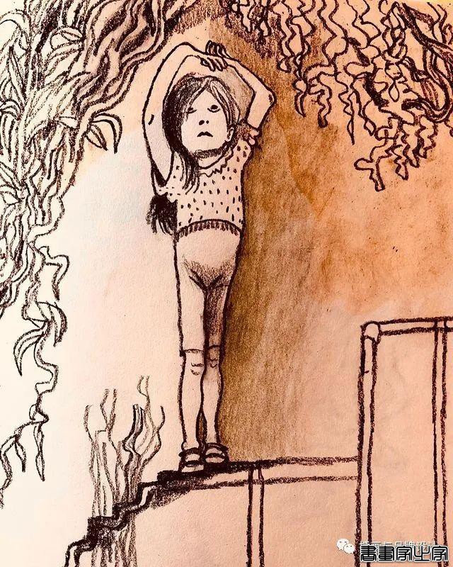 手绘丨轻松趣味的画风，稚拙而流畅的笔触，描绘出了童年时光的自由感-57.jpg