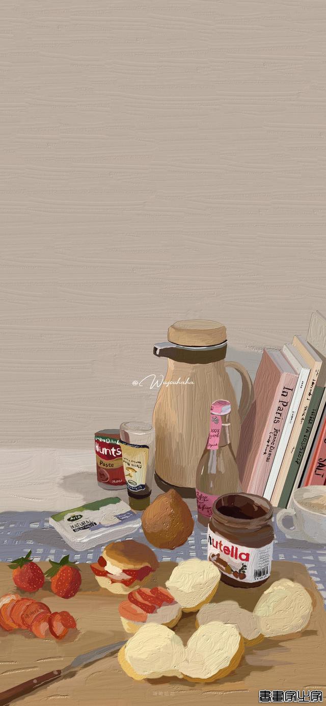 超级超级温柔的油画风插画壁纸，太治愈了-11.jpg