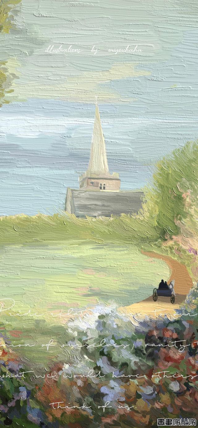 超级超级温柔的油画风插画壁纸，太治愈了-12.jpg