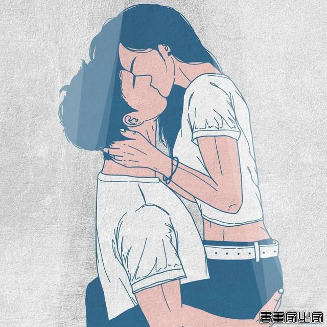 韩国插画师笔下的超甜“狗粮”，引起21万粉丝面红耳赤，看完害羞-6.jpg