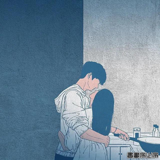韩国插画师笔下的超甜“狗粮”，引起21万粉丝面红耳赤，看完害羞-53.jpg