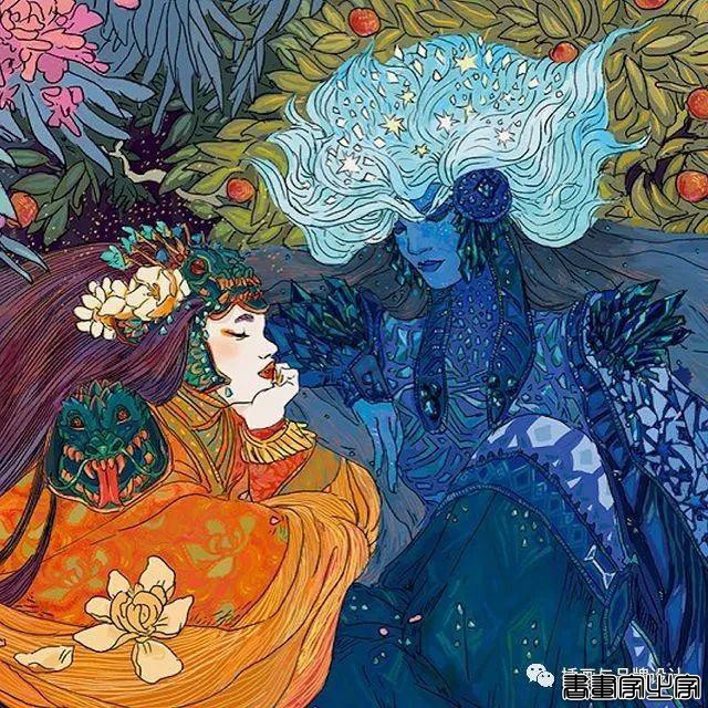 插画丨充满迷幻色彩的插图，用不同版本的色调变化和着色在笔下诞生了无数大胆细腻的女性角色-6.jpg