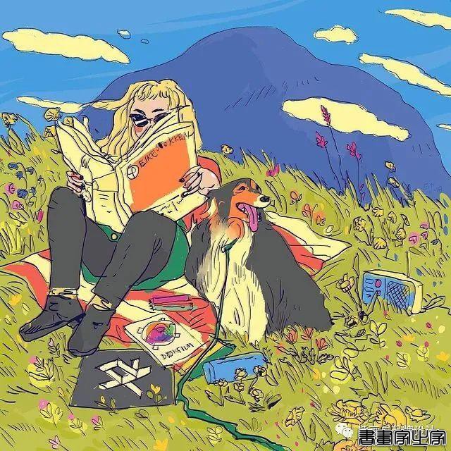 插画丨充满迷幻色彩的插图，用不同版本的色调变化和着色在笔下诞生了无数大胆细腻的女性角色-7.jpg