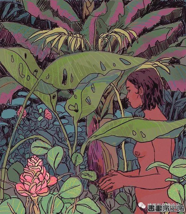 插画丨充满迷幻色彩的插图，用不同版本的色调变化和着色在笔下诞生了无数大胆细腻的女性角色-10.jpg