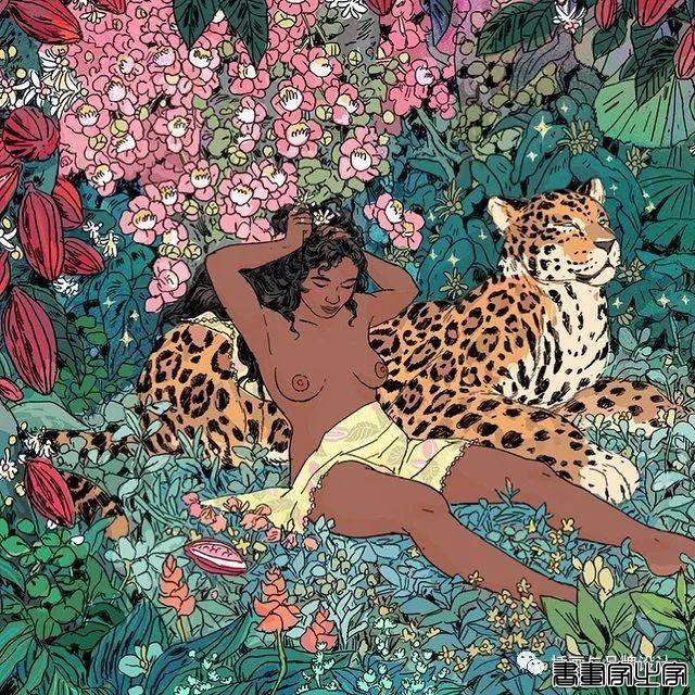 插画丨充满迷幻色彩的插图，用不同版本的色调变化和着色在笔下诞生了无数大胆细腻的女性角色-15.jpg