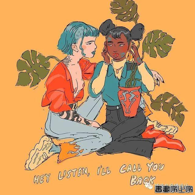 插画丨充满迷幻色彩的插图，用不同版本的色调变化和着色在笔下诞生了无数大胆细腻的女性角色-27.jpg