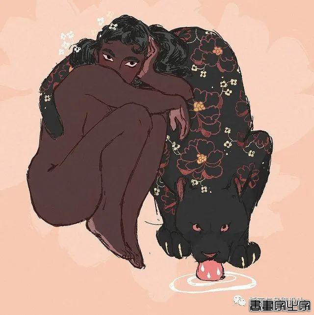 插画丨充满迷幻色彩的插图，用不同版本的色调变化和着色在笔下诞生了无数大胆细腻的女性角色-49.jpg