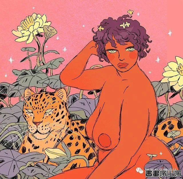 插画丨充满迷幻色彩的插图，用不同版本的色调变化和着色在笔下诞生了无数大胆细腻的女性角色-51.jpg