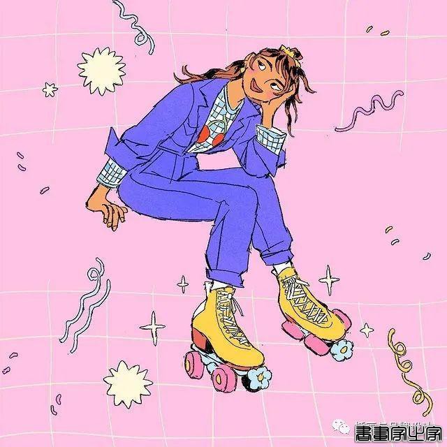 插画丨充满迷幻色彩的插图，用不同版本的色调变化和着色在笔下诞生了无数大胆细腻的女性角色-55.jpg