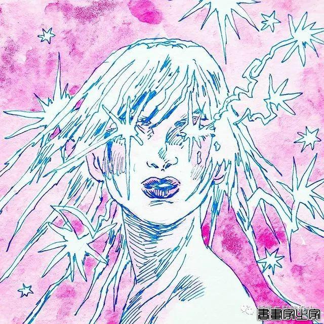 插画丨充满迷幻色彩的插图，用不同版本的色调变化和着色在笔下诞生了无数大胆细腻的女性角色-60.jpg
