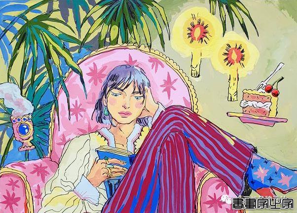插画丨充满迷幻色彩的插图，用不同版本的色调变化和着色在笔下诞生了无数大胆细腻的女性角色-76.jpg