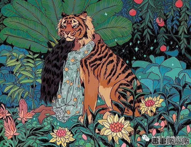 插画丨充满迷幻色彩的插图，用不同版本的色调变化和着色在笔下诞生了无数大胆细腻的女性角色-78.jpg