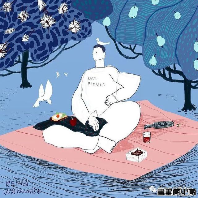 插画丨诗情画意的拼贴插图，细腻的肌理，夸张自由的线条，别具一格的人物角色-4.jpg