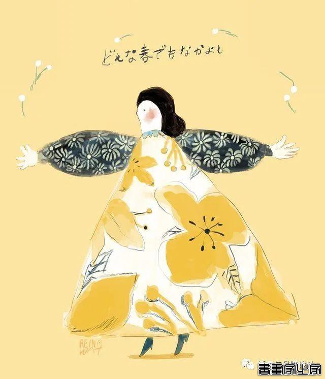 插画丨诗情画意的拼贴插图，细腻的肌理，夸张自由的线条，别具一格的人物角色-48.jpg