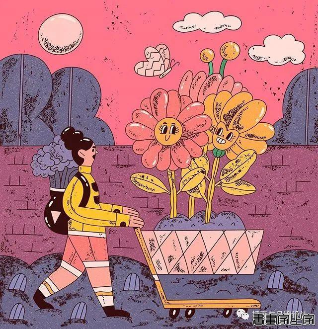 插画丨扁平活力的日常脑洞，生活在她手中变得奇幻又有趣-6.jpg