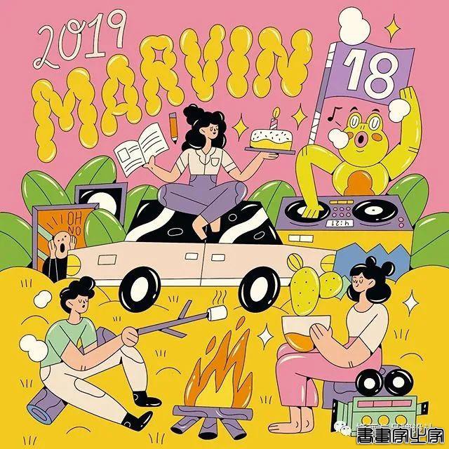 插画丨扁平活力的日常脑洞，生活在她手中变得奇幻又有趣-9.jpg
