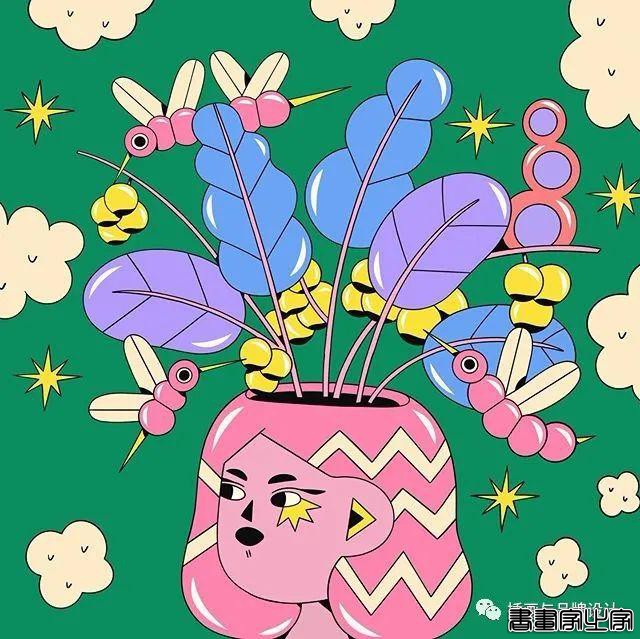 插画丨扁平活力的日常脑洞，生活在她手中变得奇幻又有趣-13.jpg