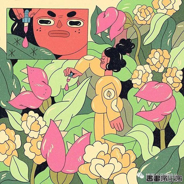 插画丨扁平活力的日常脑洞，生活在她手中变得奇幻又有趣-12.jpg