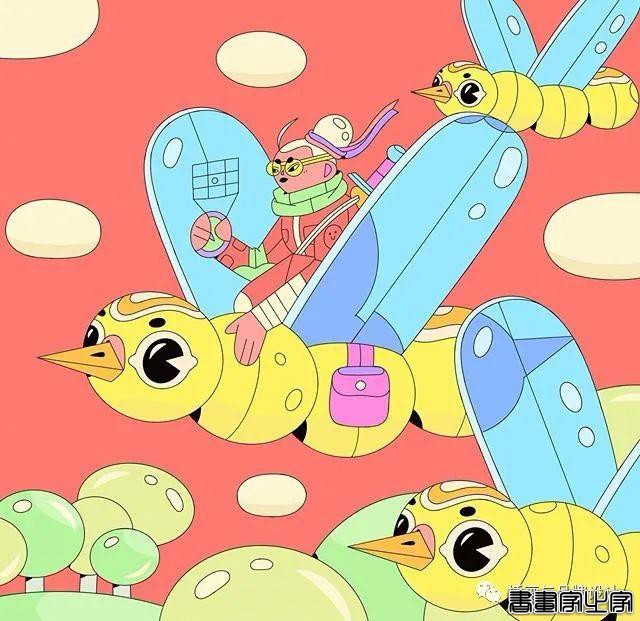 插画丨扁平活力的日常脑洞，生活在她手中变得奇幻又有趣-20.jpg