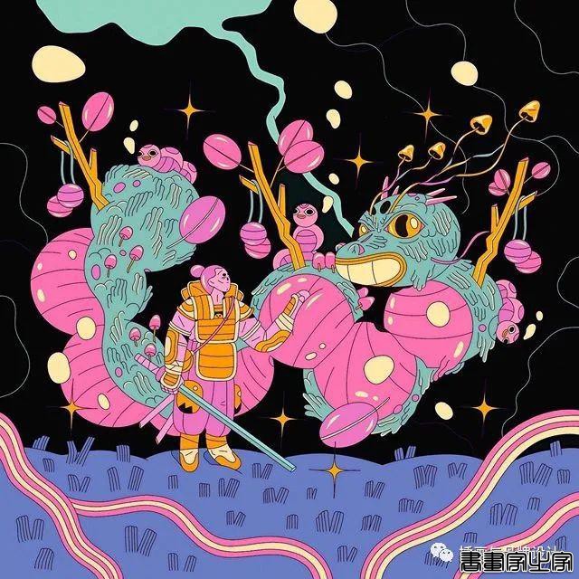 插画丨扁平活力的日常脑洞，生活在她手中变得奇幻又有趣-31.jpg