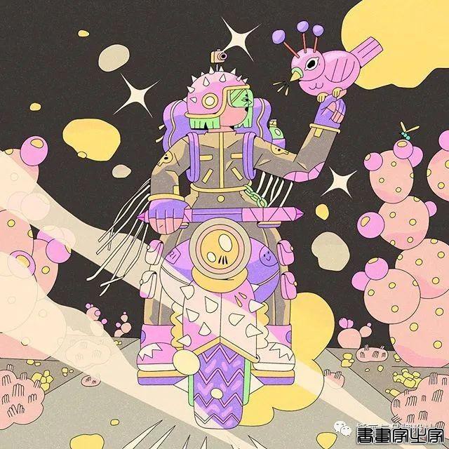 插画丨扁平活力的日常脑洞，生活在她手中变得奇幻又有趣-38.jpg