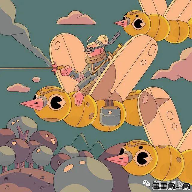 插画丨扁平活力的日常脑洞，生活在她手中变得奇幻又有趣-37.jpg