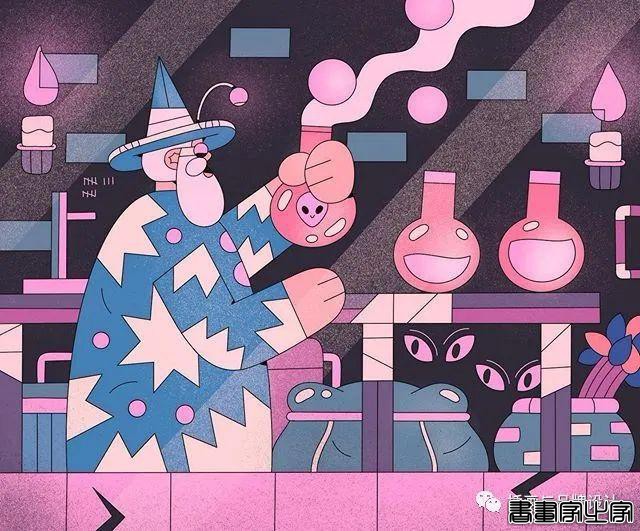 插画丨扁平活力的日常脑洞，生活在她手中变得奇幻又有趣-45.jpg