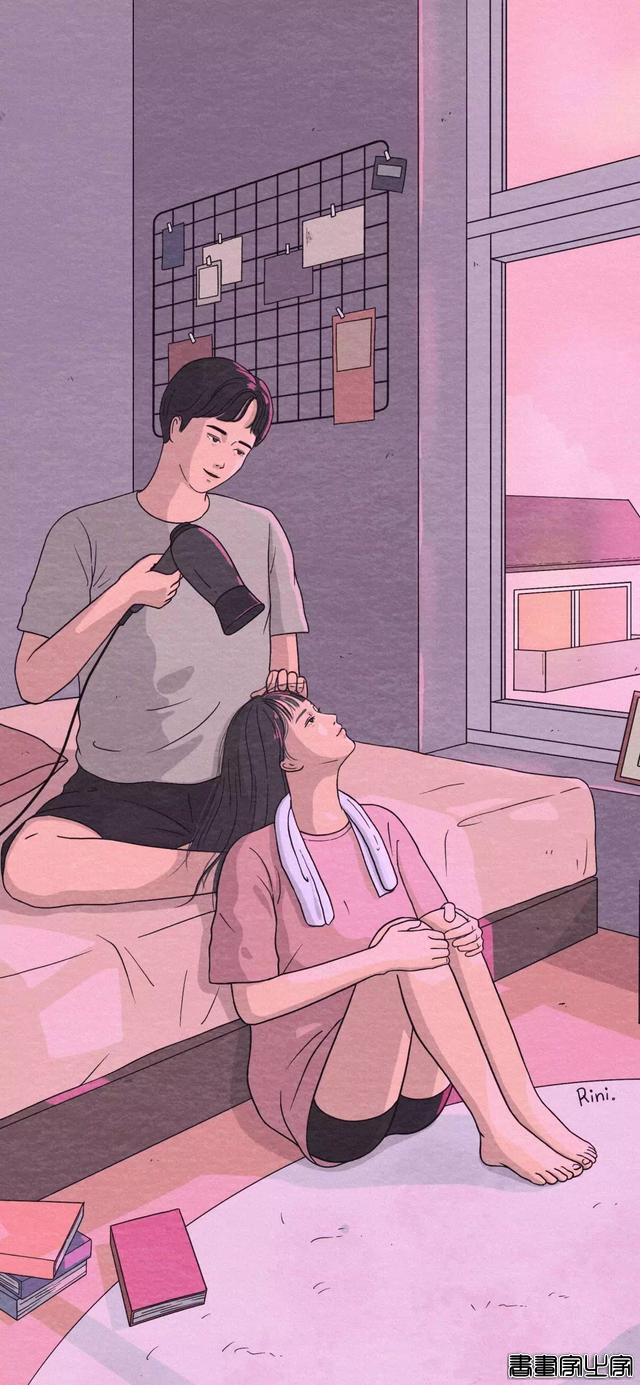 温柔插画壁纸，幸福大概就是这样的-4.jpg