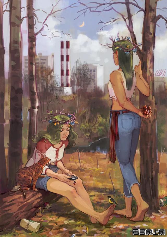 俄罗斯插画师 Julia Zhuravleva 笔下诙谐幽默的超现实梦幻插画作品-5.jpg