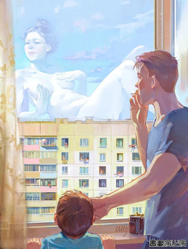 俄罗斯插画师 Julia Zhuravleva 笔下诙谐幽默的超现实梦幻插画作品-4.jpg