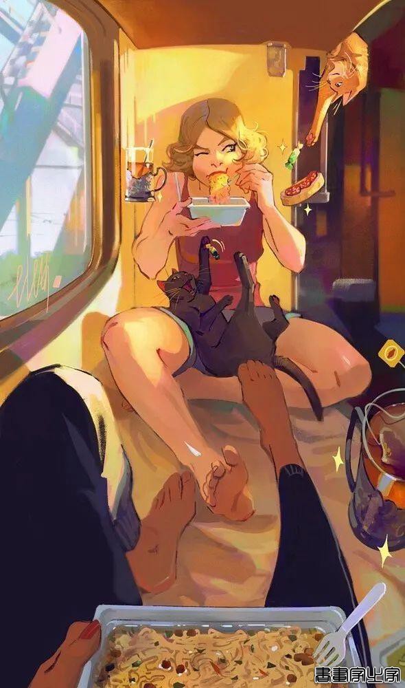 俄罗斯插画师 Julia Zhuravleva 笔下诙谐幽默的超现实梦幻插画作品-13.jpg