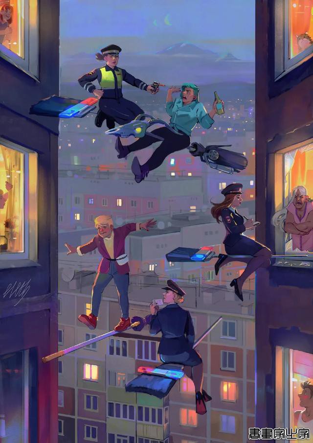 俄罗斯插画师 Julia Zhuravleva 笔下诙谐幽默的超现实梦幻插画作品-21.jpg