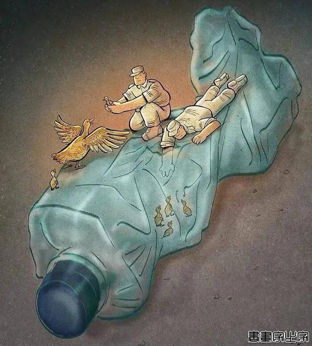 40岁伊朗插画家，创作讽刺人性的插画，震撼无数人-9.jpg