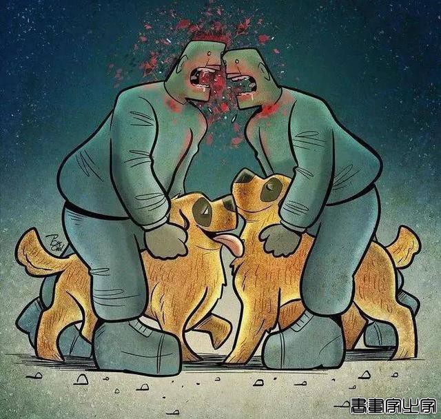 40岁伊朗插画家，创作讽刺人性的插画，震撼无数人-11.jpg