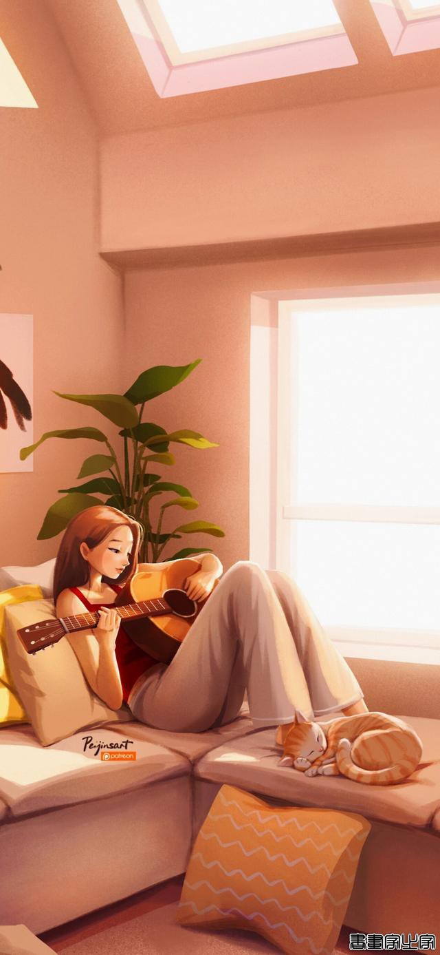 一组温柔治愈的插画壁纸-6.jpg