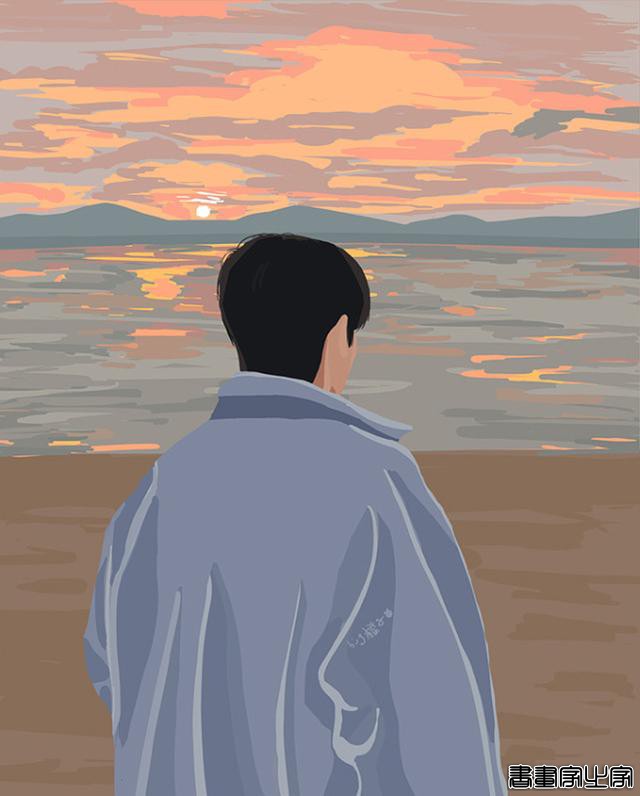 小清新海边插画，情侣头像、闺蜜头像-13.jpg