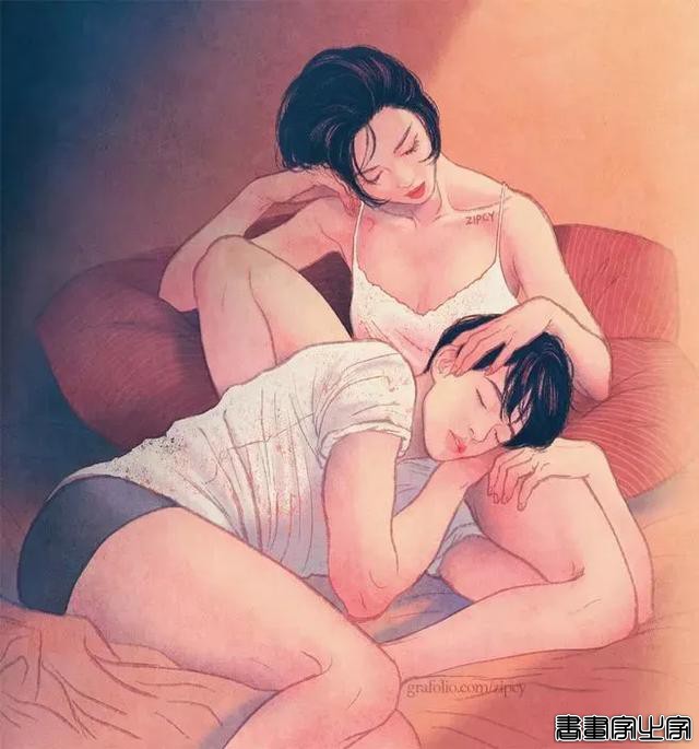 美女画师虐哭70万网友，笔下情侣插画让人脸红，谈个恋爱这么刺激-14.jpg