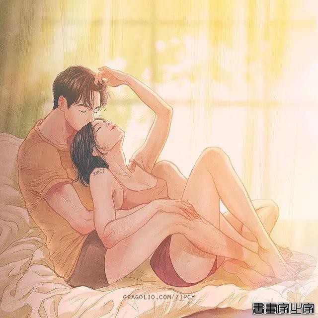 美女画师虐哭70万网友，笔下情侣插画让人脸红，谈个恋爱这么刺激-22.jpg